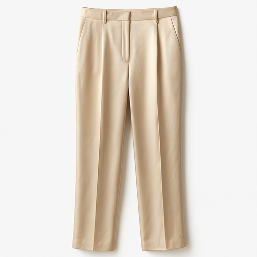 Beige Seidenhose - Albrenn Pantalons