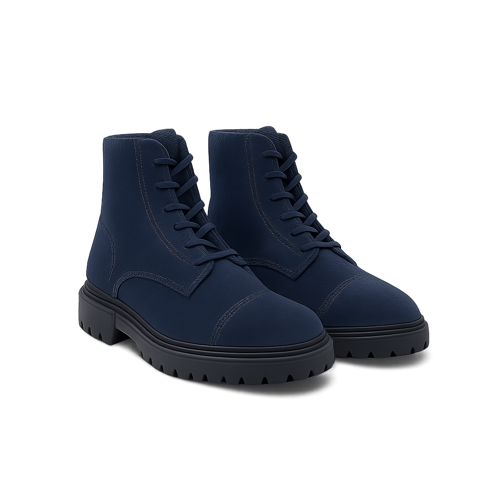 Blau Wildleder Stiefel - Albrenn Chaussures