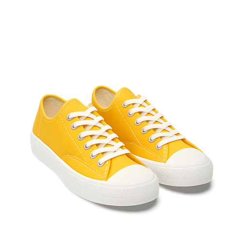 Gelbe Canvas-Sneaker - Albrenn Chaussures