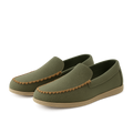 Grüne Segeltuch Mokassins - Albrenn Chaussures