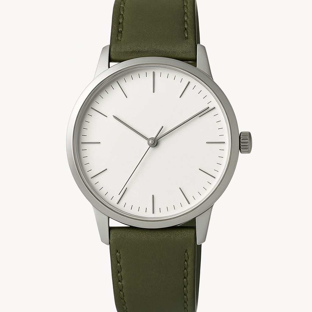 Grünes Lederarmband - Albrenn Montres