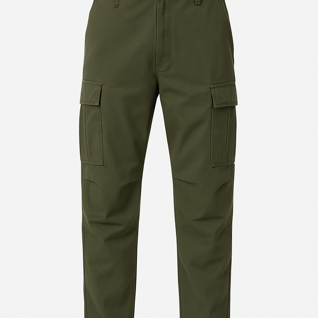 Olivgrüne Cargo-Hose - Albrenn Pantalons