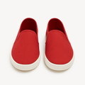 Rote Leinenslipper - Albrenn Chaussures
